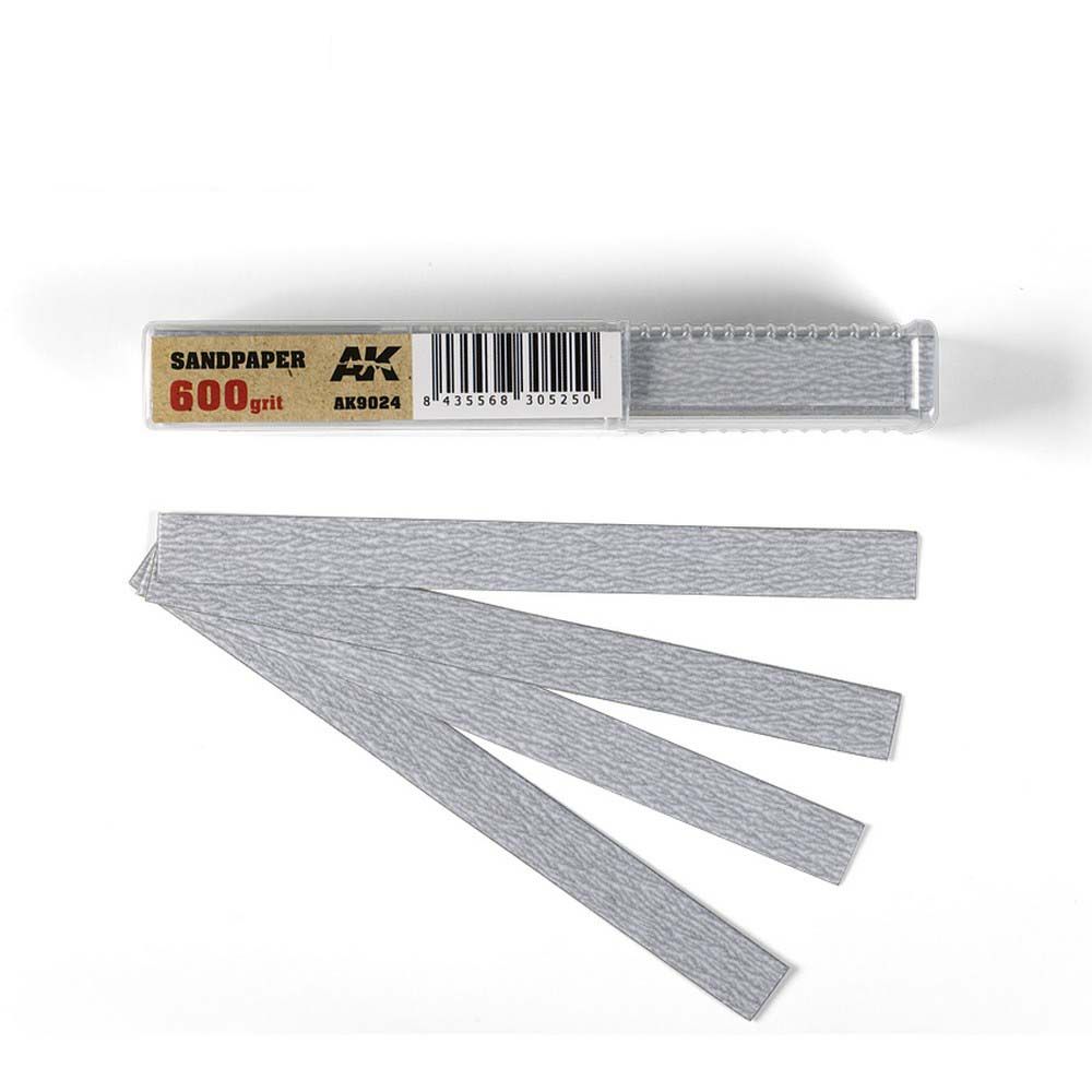 AK Interactive Dry Sandpaper 600 Grit (50)