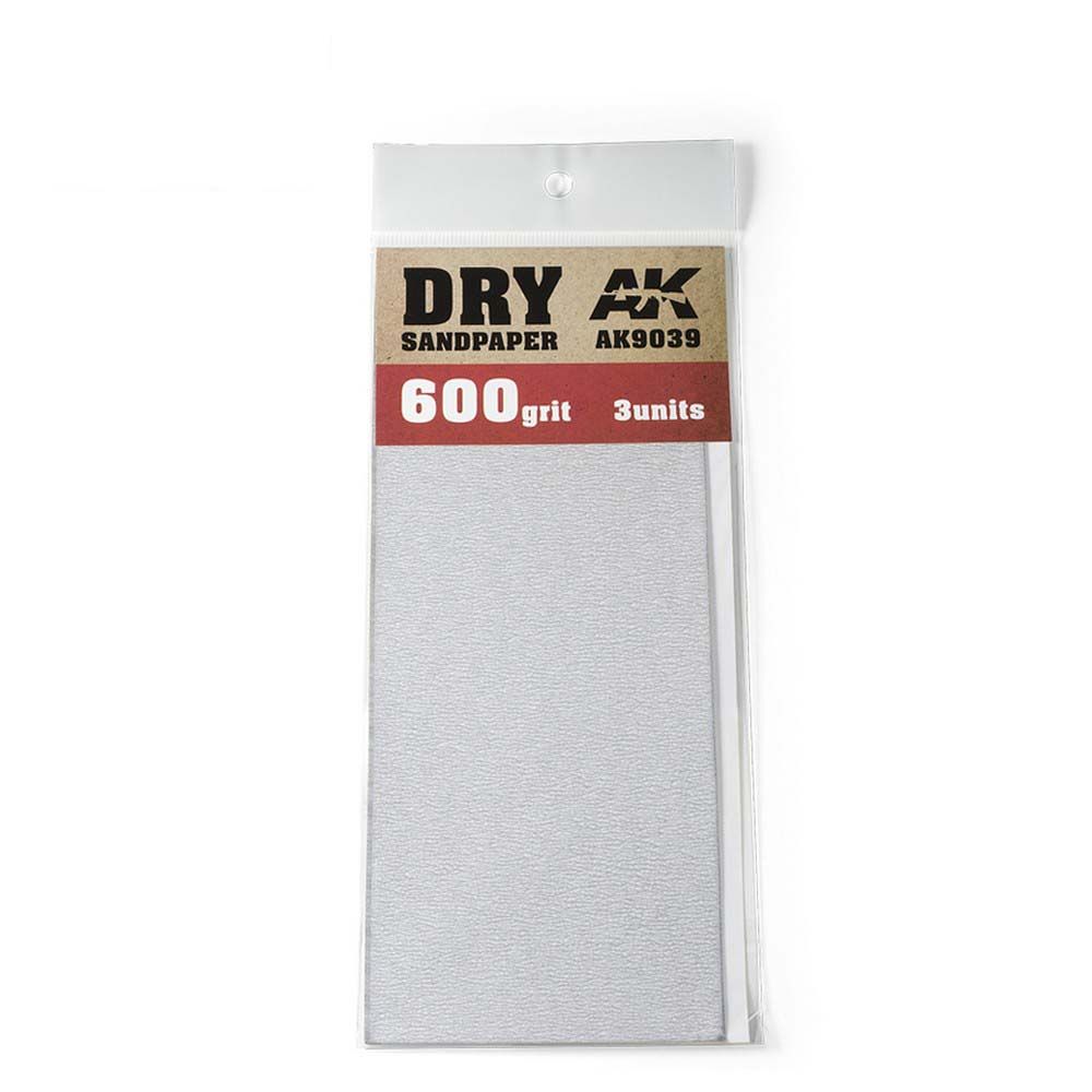 AK Interactive Dry Sandpaper 600 Grit (3)