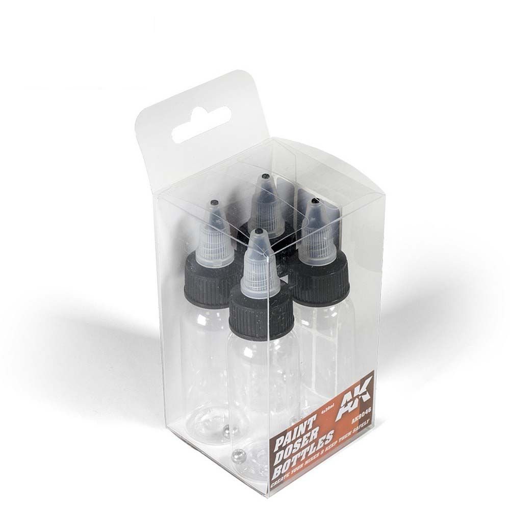 AK Interactive Paint Doser Bottles (4 x 30ml)