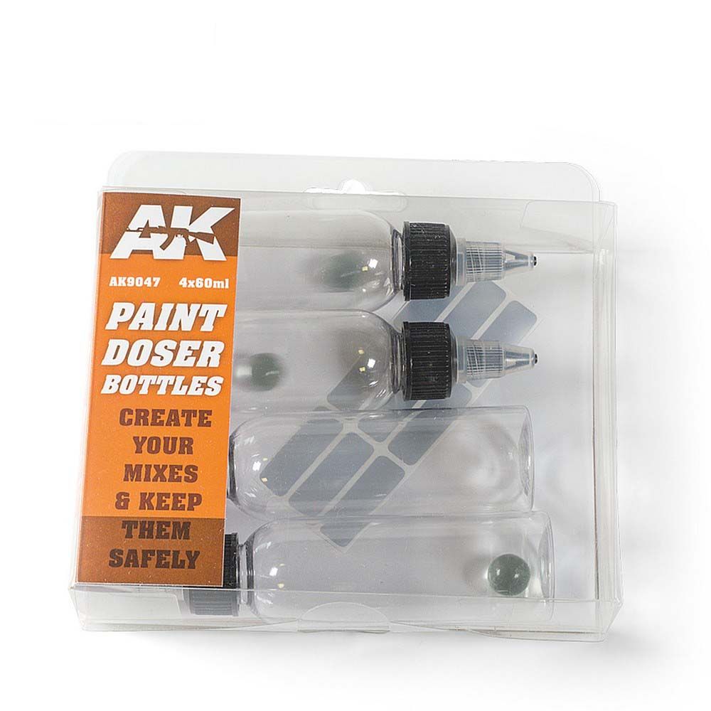 AK Interactive Paint Doser Bottles (4 x 60ml)