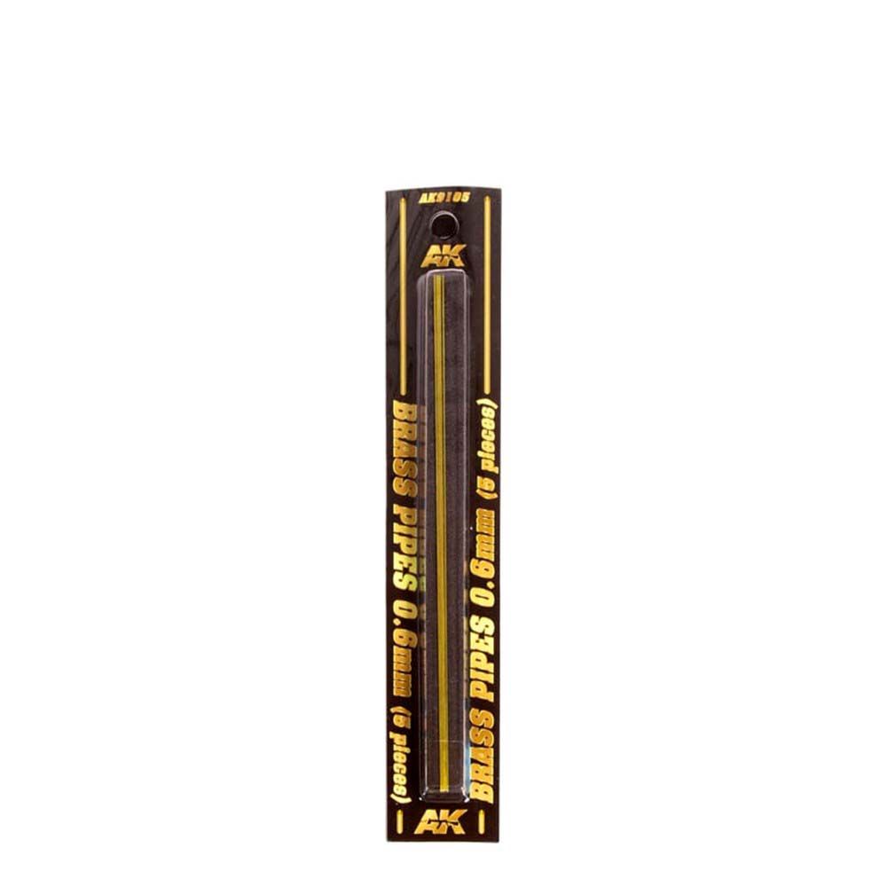 AK Interactive Brass Pipes - 0.6mm 5 Units
