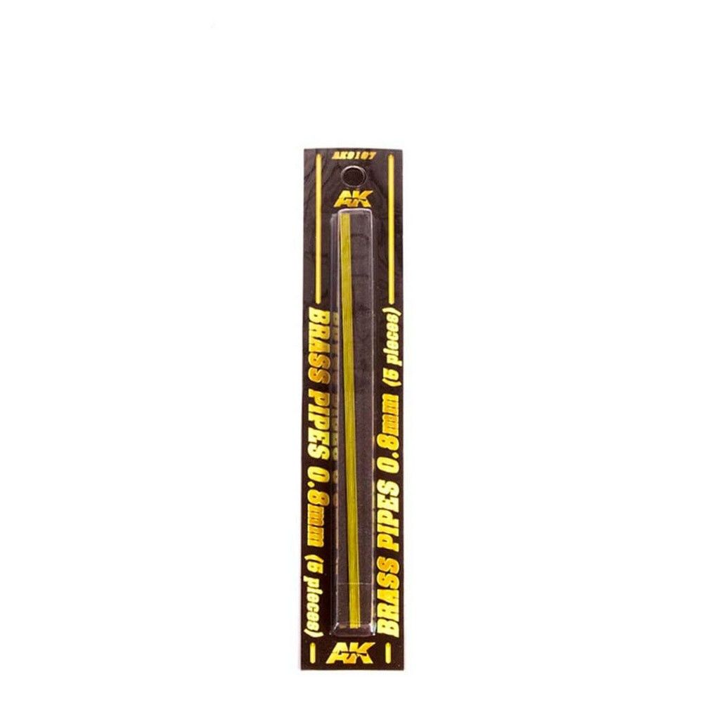 AK Interactive Brass Pipes - 0.8mm 5 Units