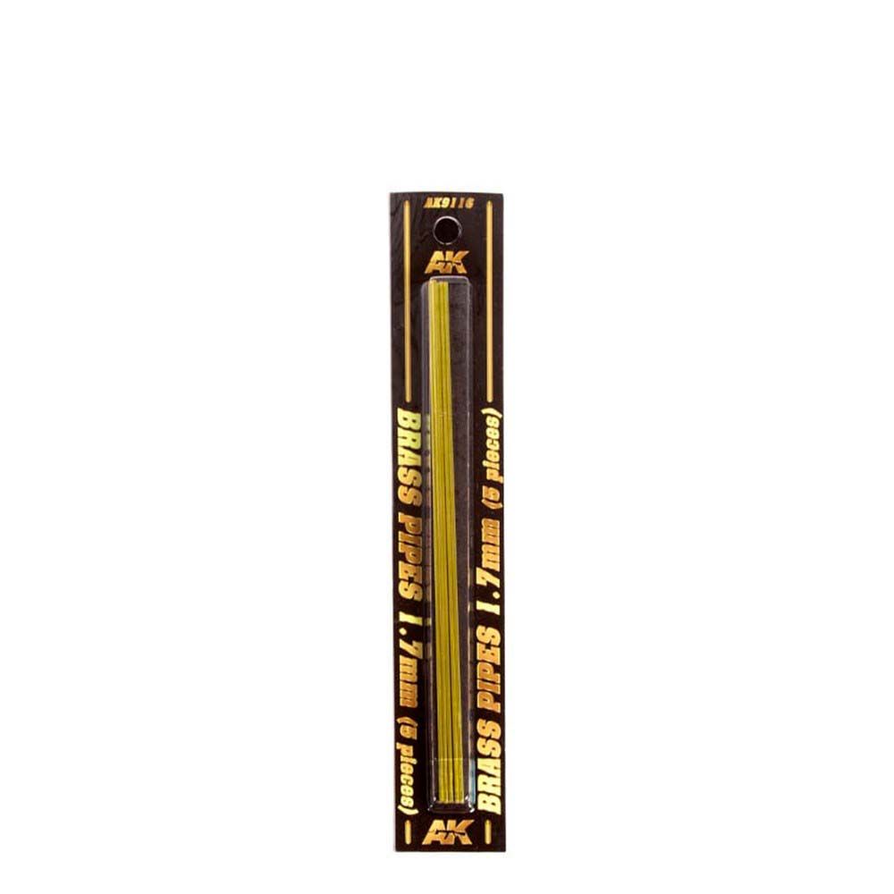AK Interactive Brass Pipes - 1.7mm 5 Units