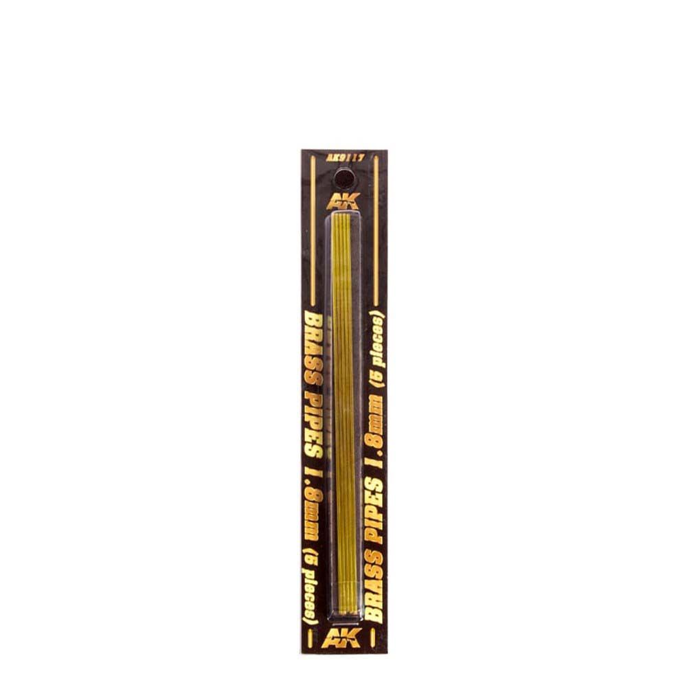 AK Interactive Brass Pipes - 1.8mm 5 Units