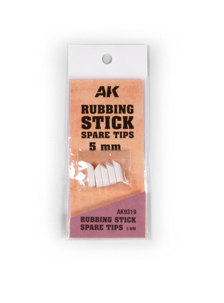 AK Interactive Rubbing Stick Tips 5mm