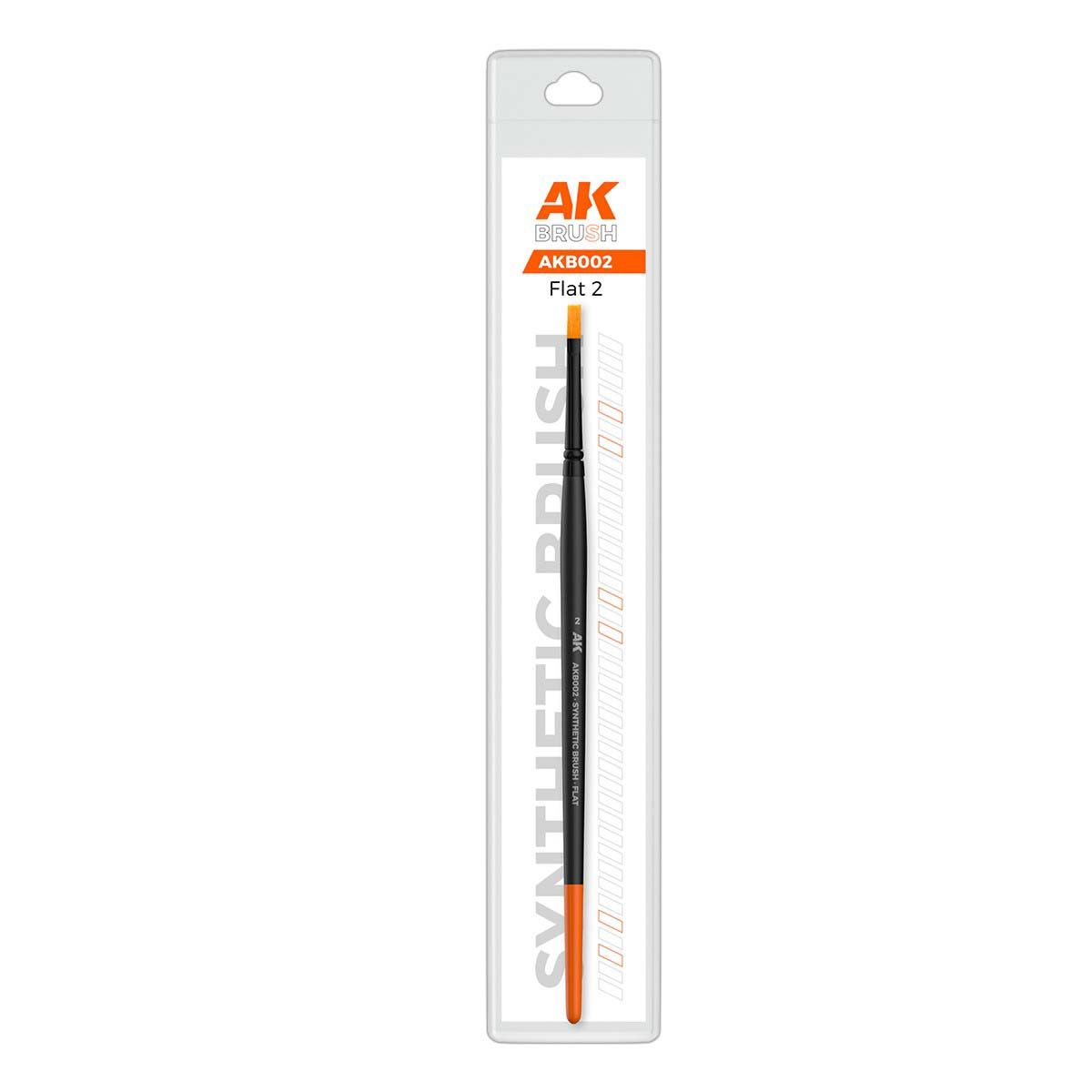 AK Interactive Synthetic Brush - Flat 2