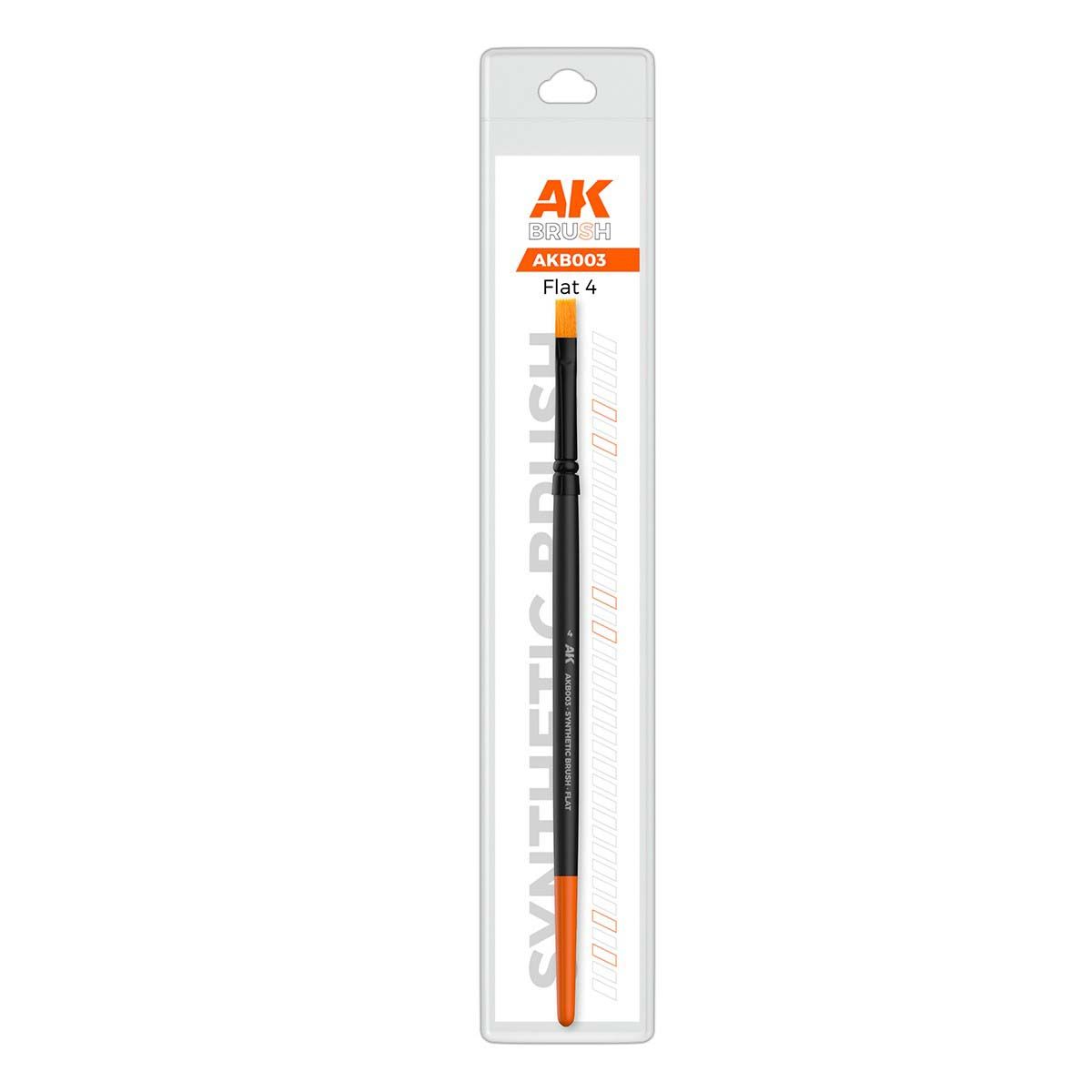 AK Interactive Synthetic Brush - Flat 4