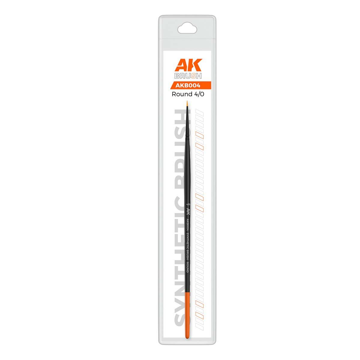AK Interactive Synthetic Brush - Round 4/0