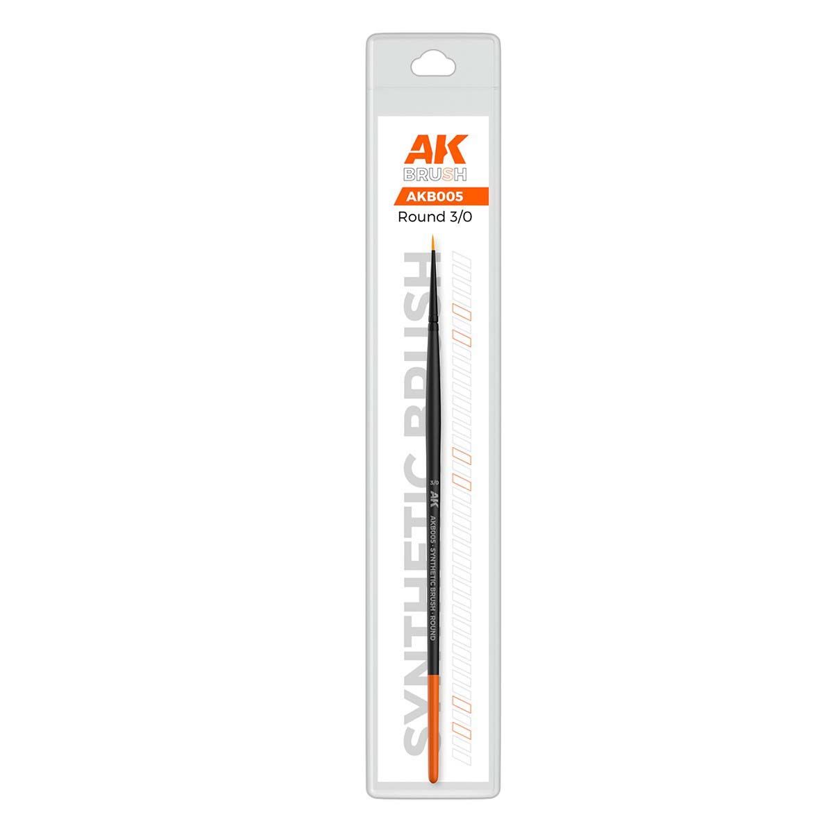 AK Interactive Synthetic Brush - Round 3/0