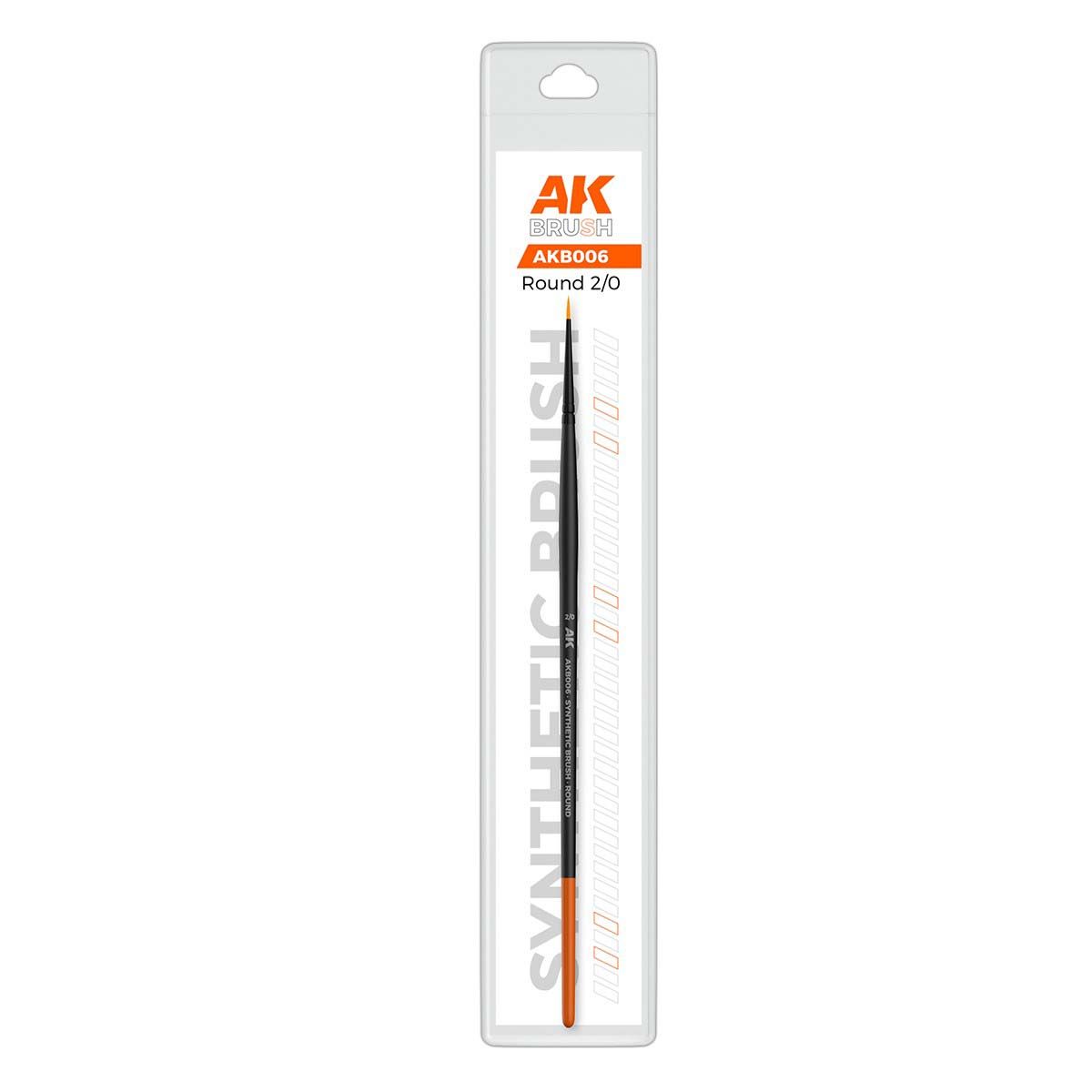 AK Interactive Synthetic Brush - Round 2/0