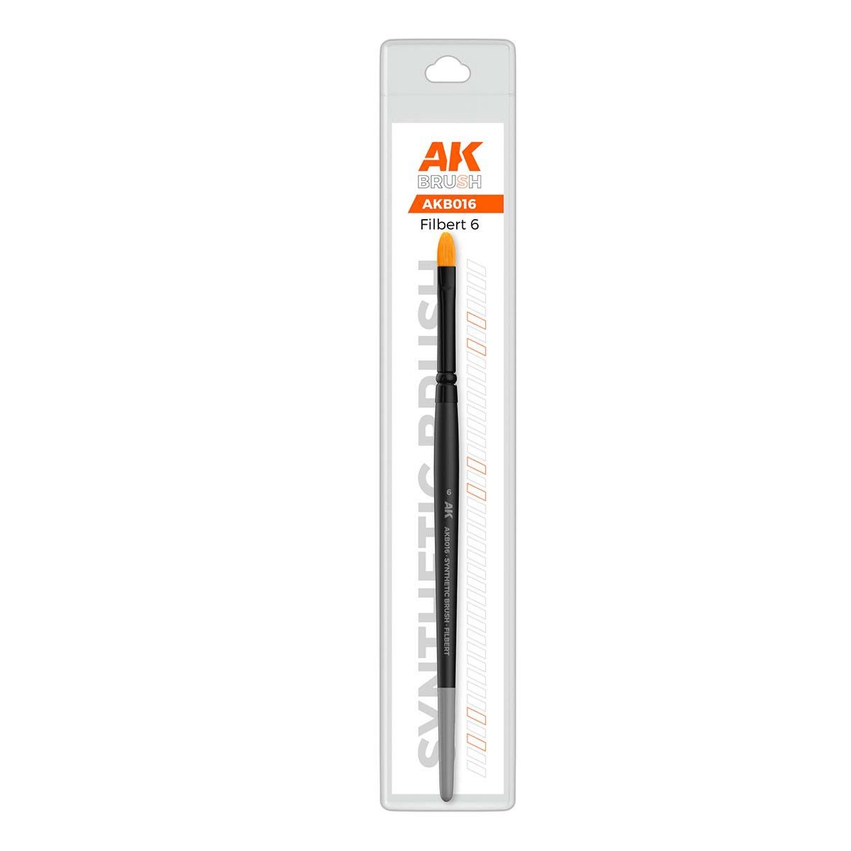 AK Interactive Synthetic Brush - Filbert 6