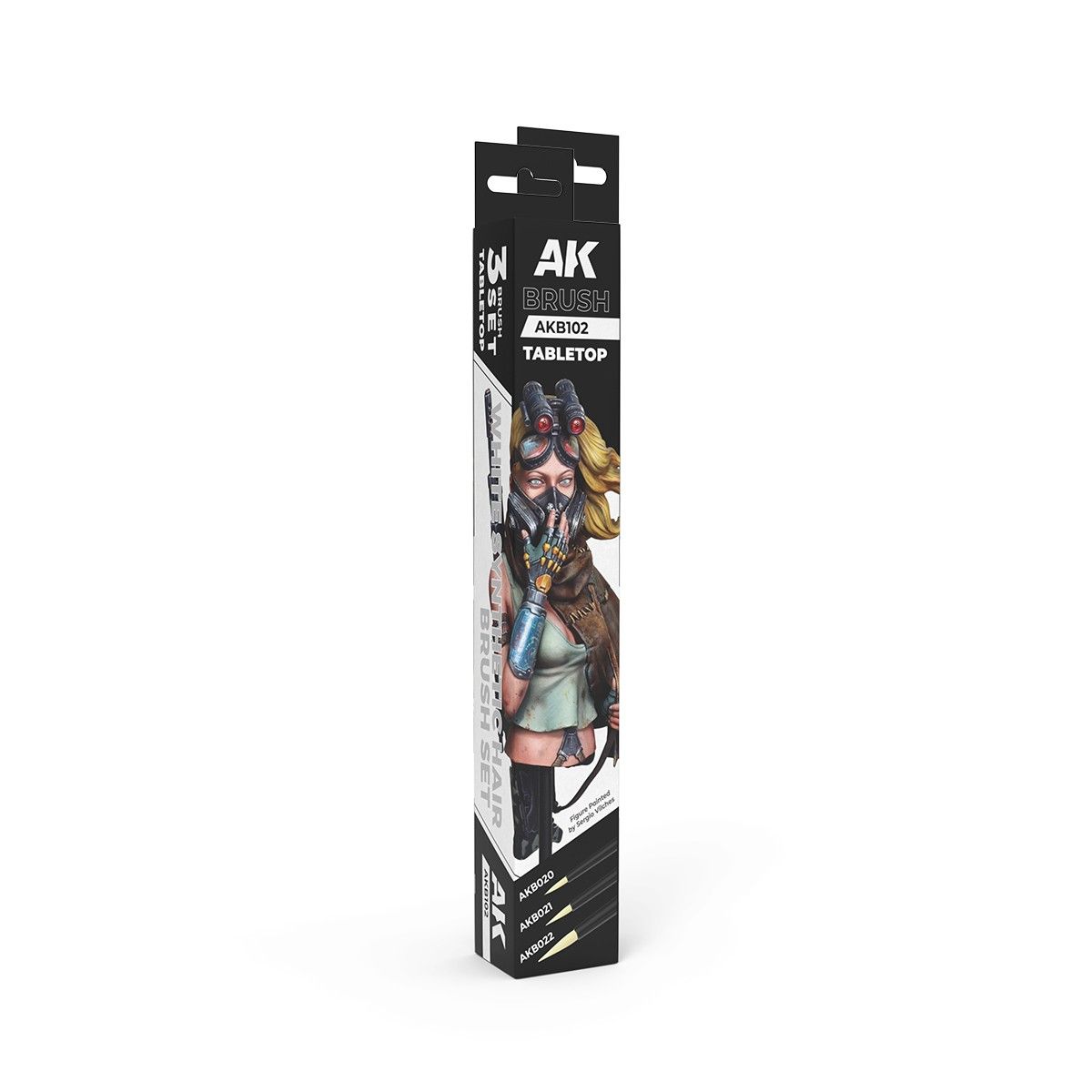 AK Interactive Tabletop Synthetic Brushes Set