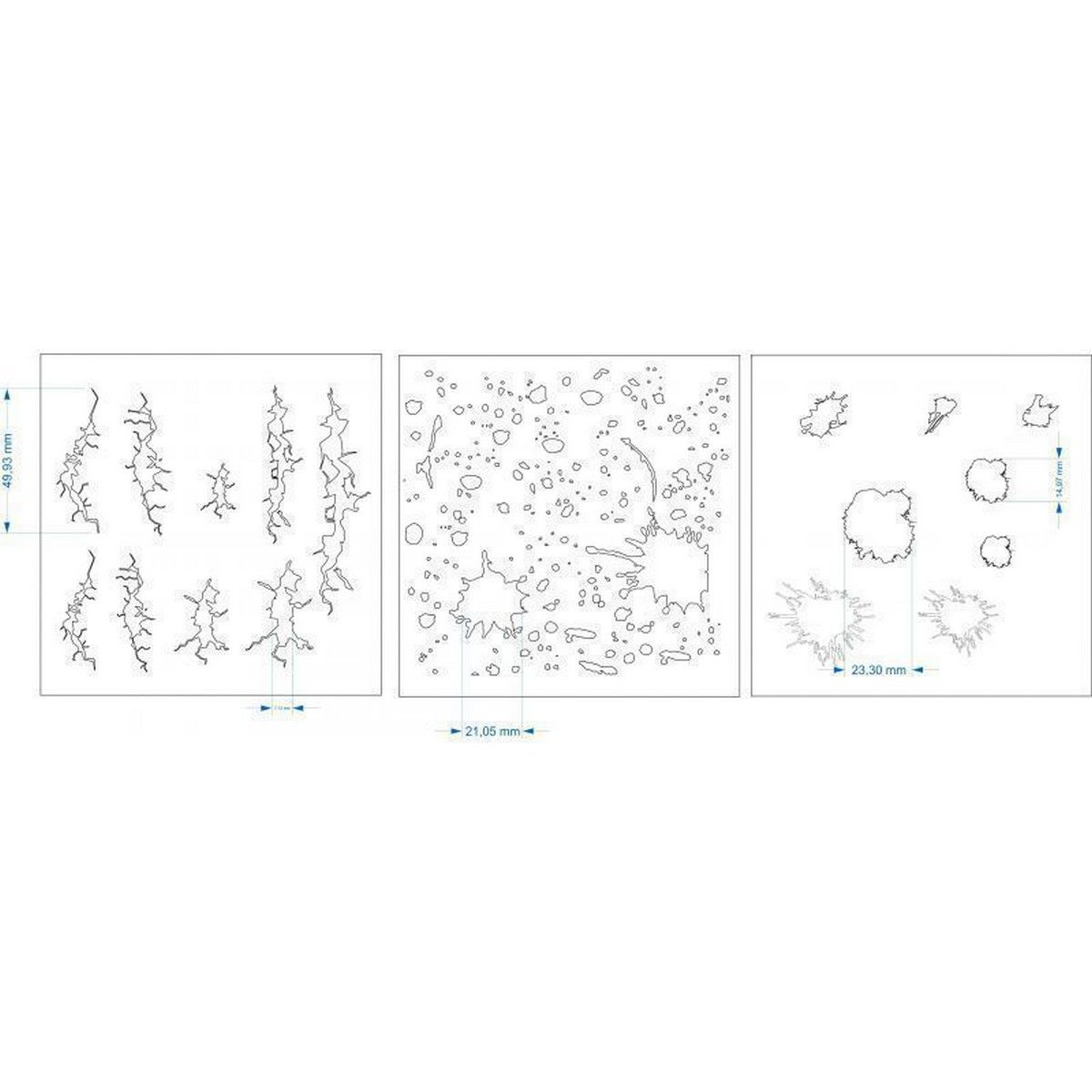 Bandua Stencil: Cracks and Spots