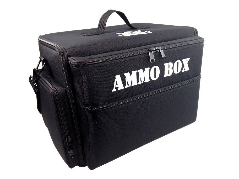 Battle Foam Ammo Box Bag with Magna Rack Slider Load Out (Black)