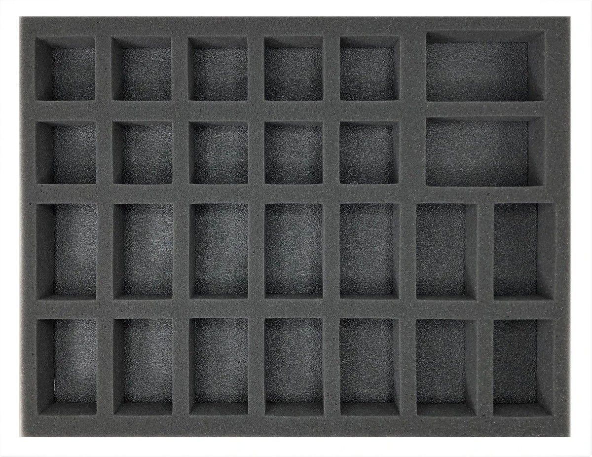 Battle Foam (Gen) 14 Large 10 Medium 2 X-Large Troop Foam Tray (BFL) - 2 Inch