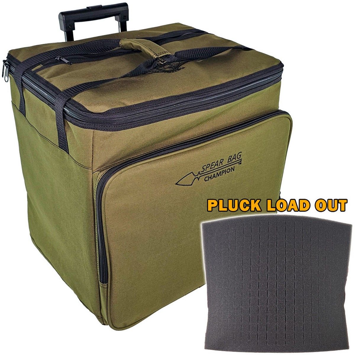 Battle Foam Champion Spear Bag Pluck Foam Load Out (Olive Green)