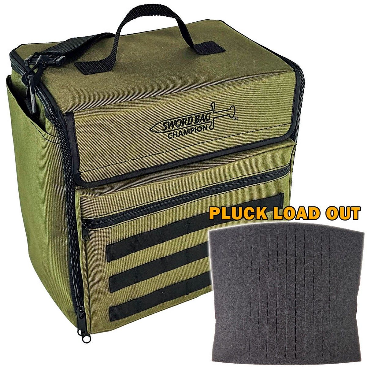Battle Foam Champion Sword Bag Pluck Foam Load Out (Olive Green)