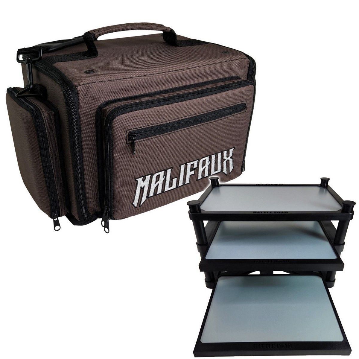 Battle Foam Malifaux Bag 3.0 Magna Rack Slider Load Out (Brown)