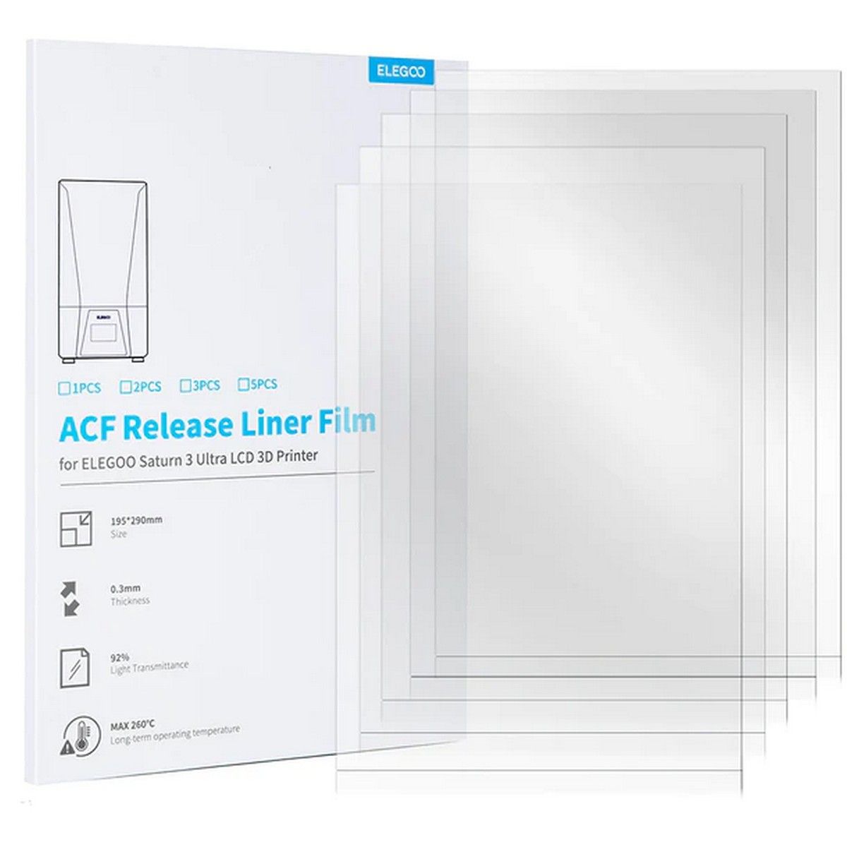 ELEGOO ACF Film for Saturn 3 Ultra (5 pack)