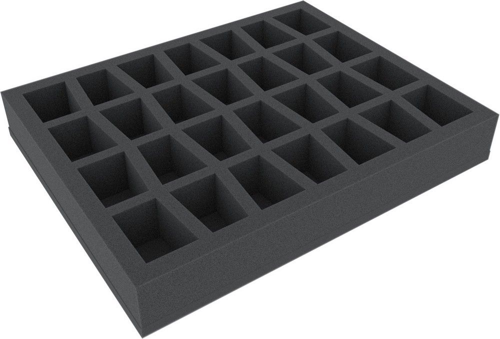 Feldherr 35mm Full-size Figure Foam Tray with Base and 28 Slots