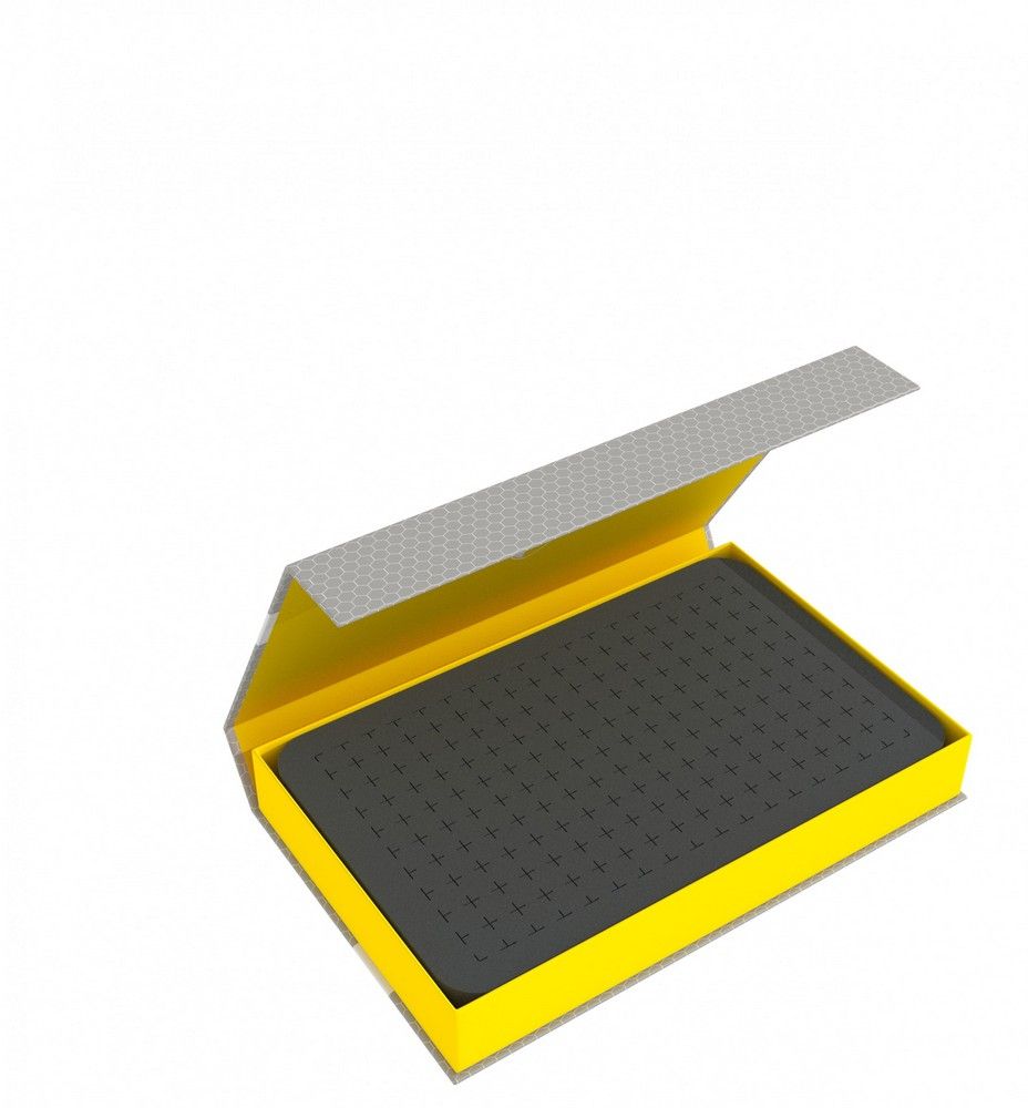 Feldherr Magnetic Box Yellow with 25mm Pick and Pluck Foam