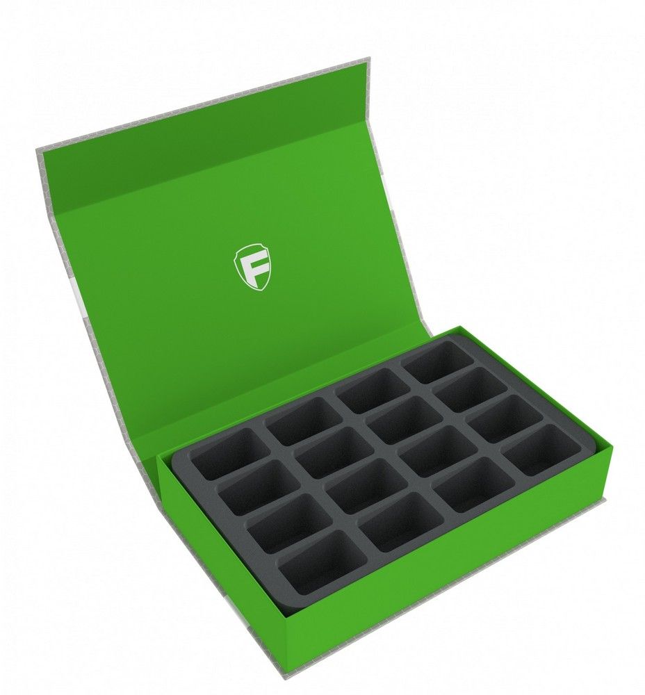 Feldherr Magnetic Box Green for 16 Blood Bowl Miniatures (2016 Edition)