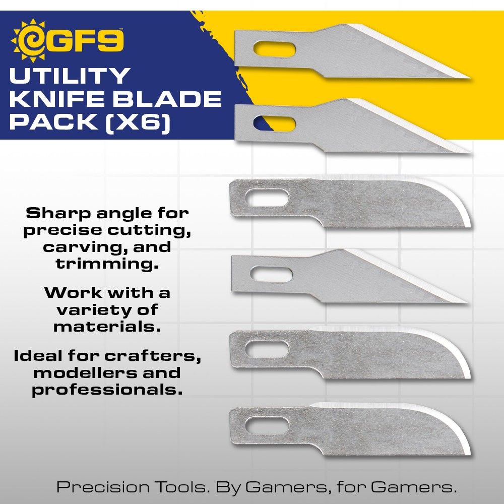Gale Force Nine Utility Knife Blade Pack (x6)