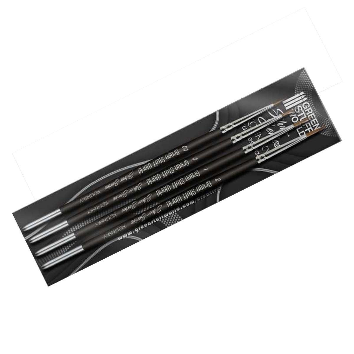 Green Stuff World Silver Series Kolinsky Brush Set