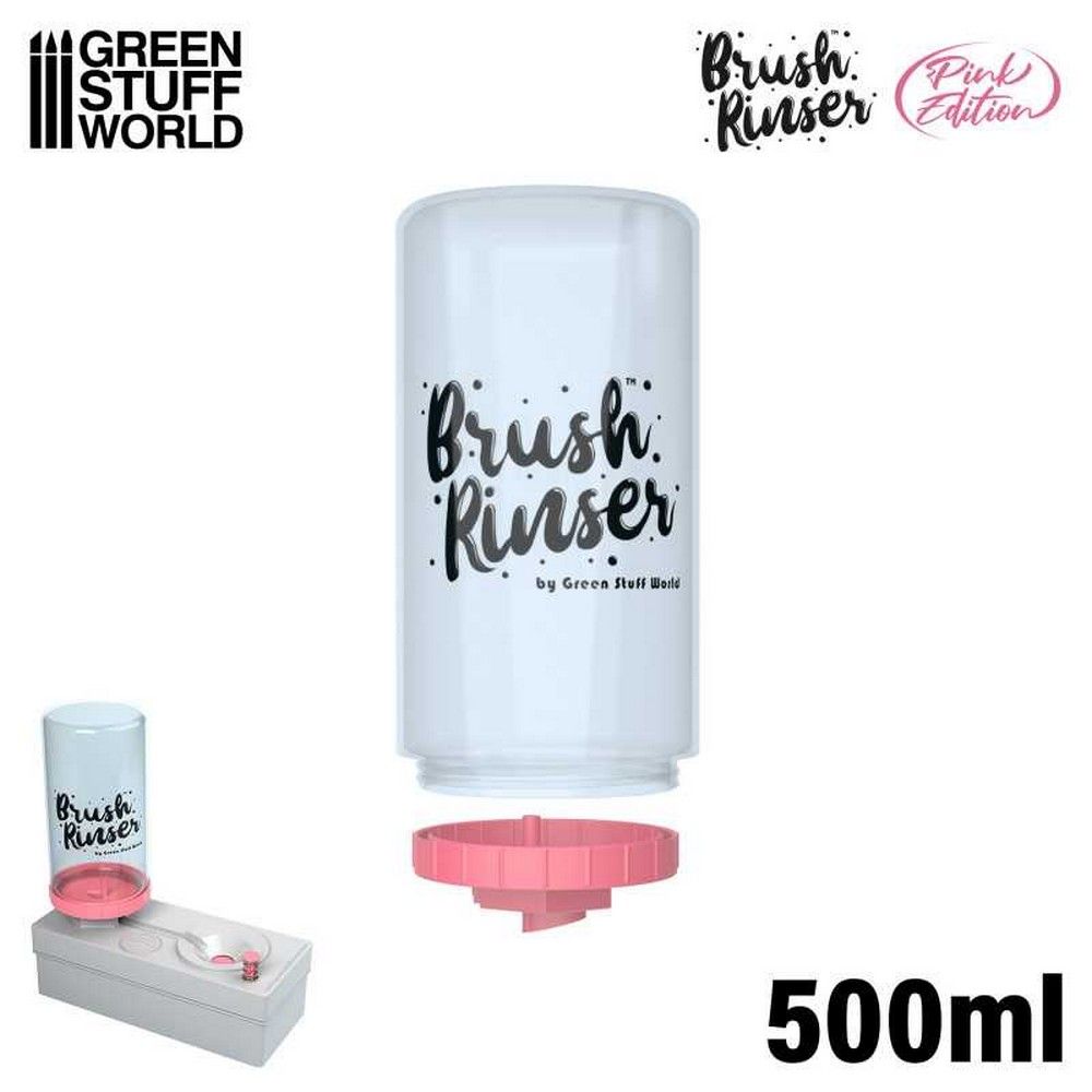 Green Stuff World Brush Rinser Bottle 500ml - Rosa