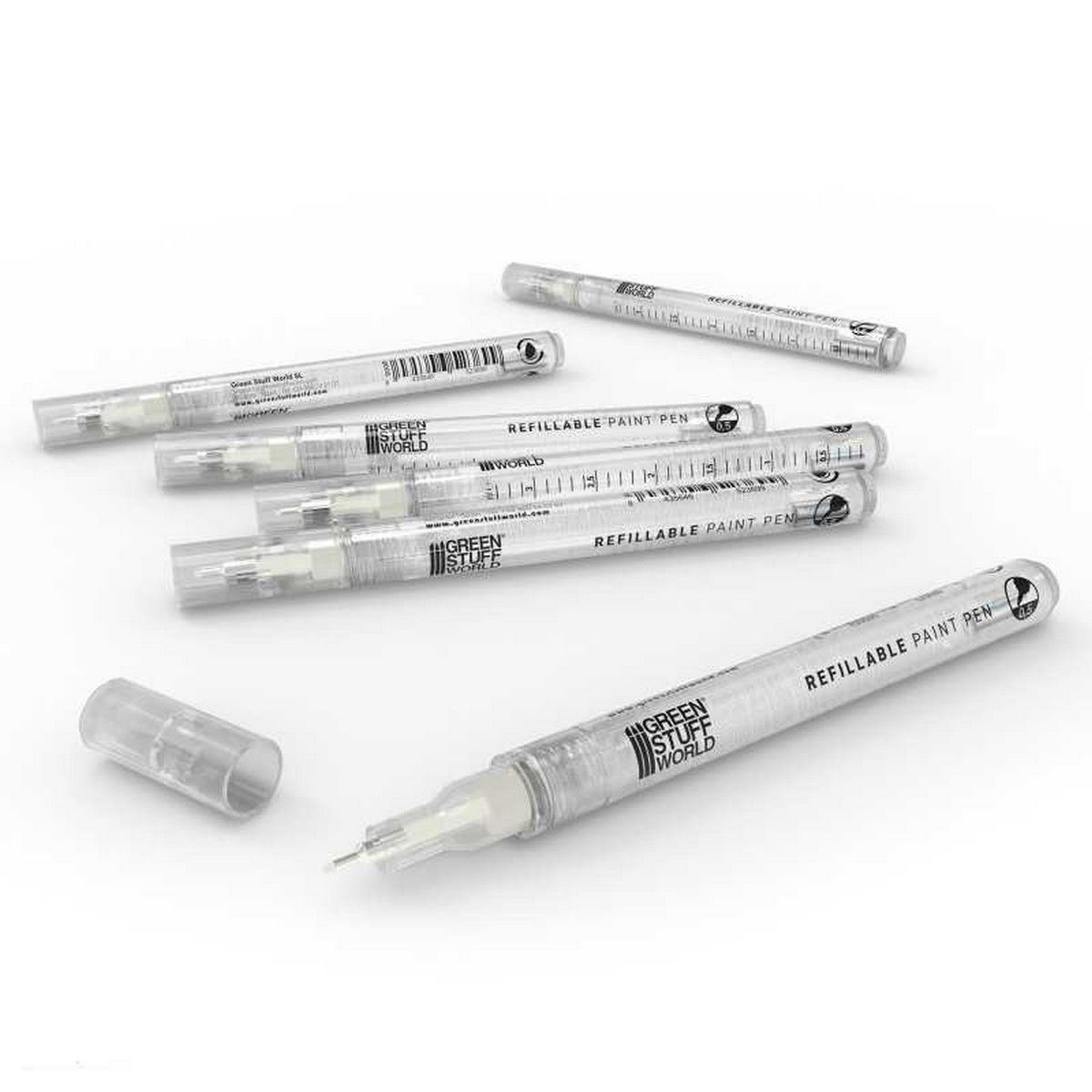 Green Stuff World Refillable Paint Pen 0.5 (Pack x6)