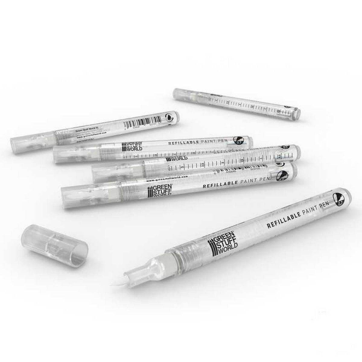 Green Stuff World Refillable Paint Pen 0.7 (Pack x6)