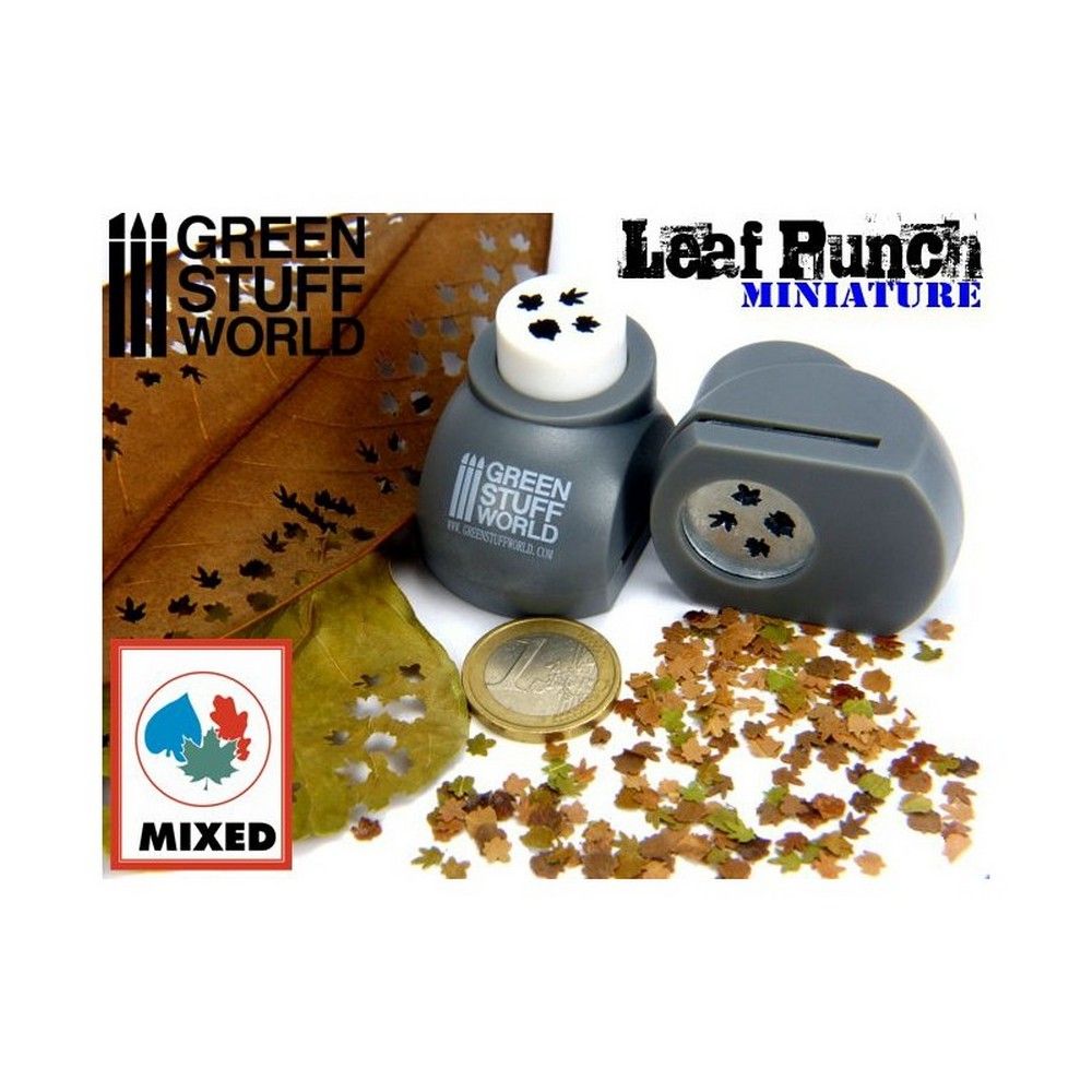 Green Stuff World Miniature Leaf Punch (Grey)