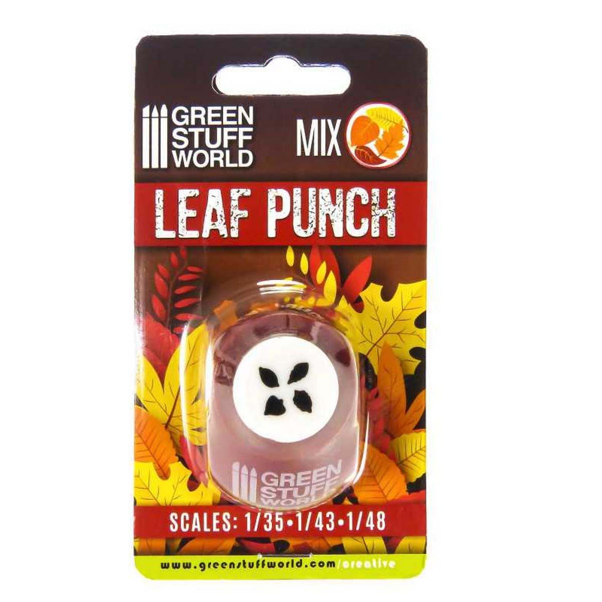 Green Stuff World Miniature Leaf Punch (Red)