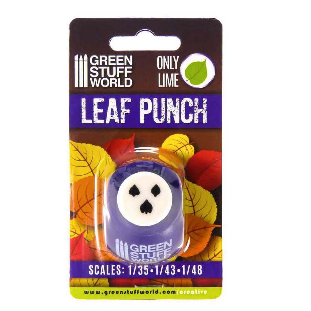 Green Stuff World Miniature Leaf Punch (Dark Purple)