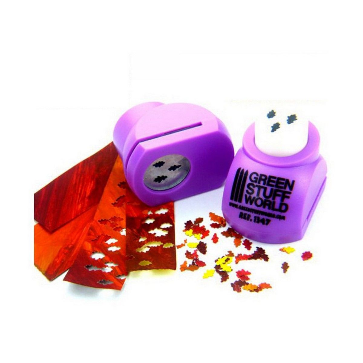 Green Stuff World Miniature Leaf Punch (Light Purple)