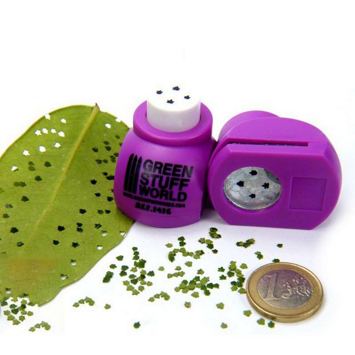 Green Stuff World Miniature Leaf Punch (Medium Purple)