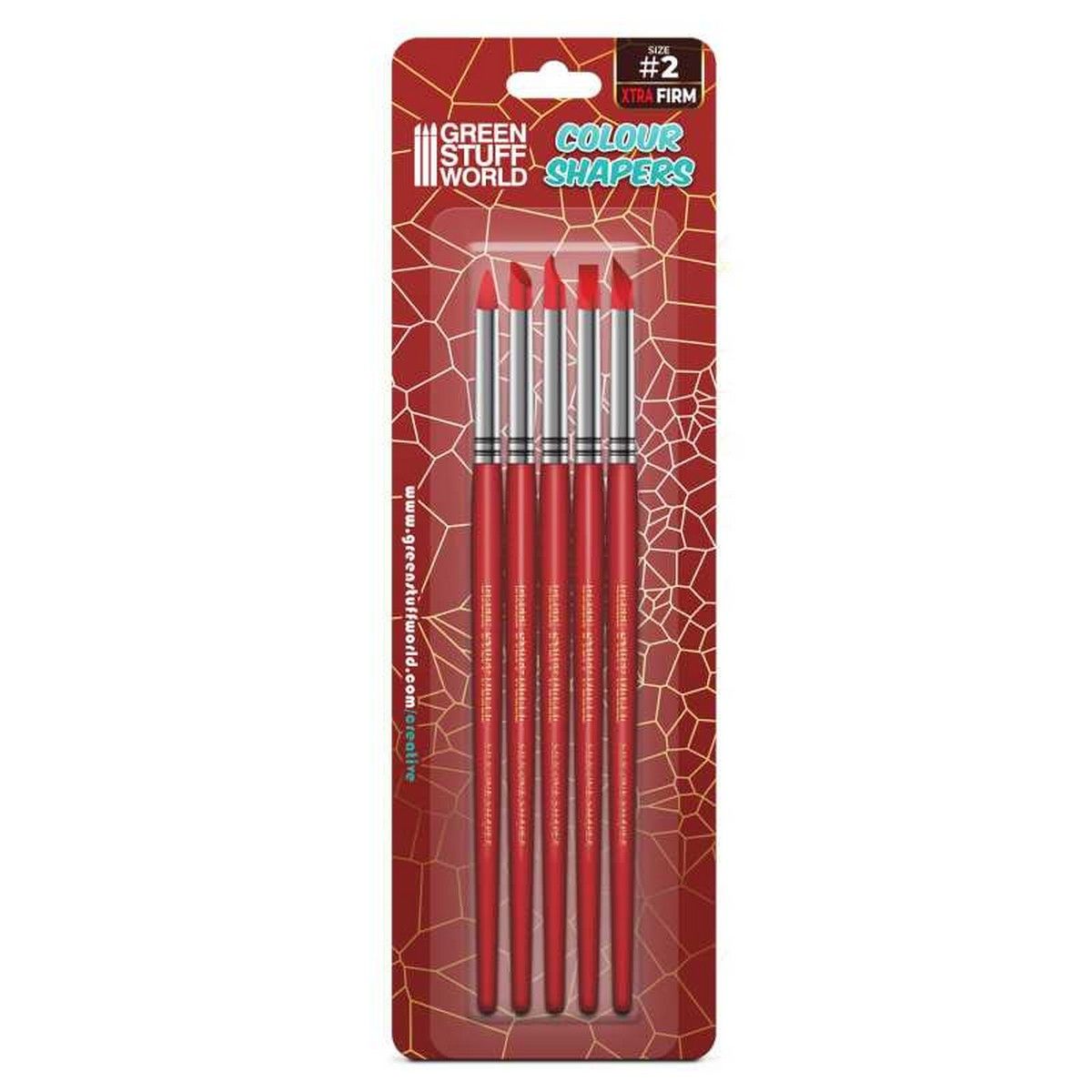 Green Stuff World Colour Shapers Brushes Size 2 - Extra Firm