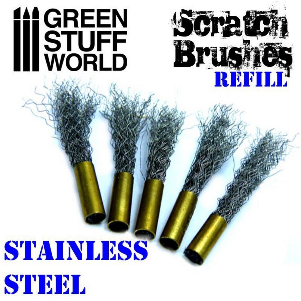 Green Stuff World Scratch Brush Refill - Stainless Steel