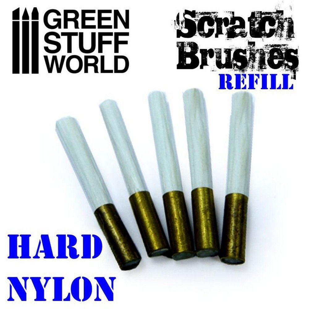 Green Stuff World Scratch Brush Refill - Hard Nylon