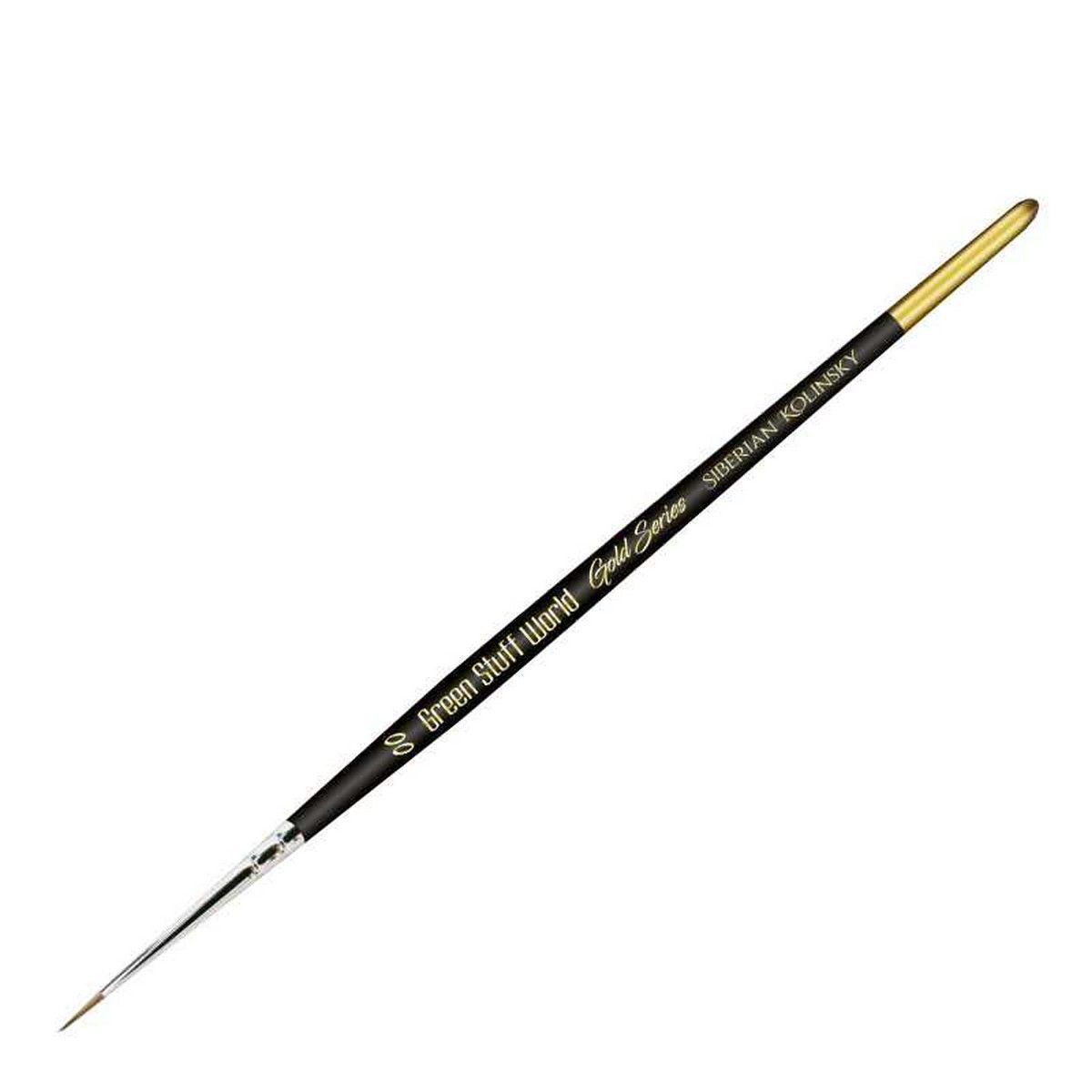 Green Stuff World Gold Series Siberian Kolinsky Brush - Size 00
