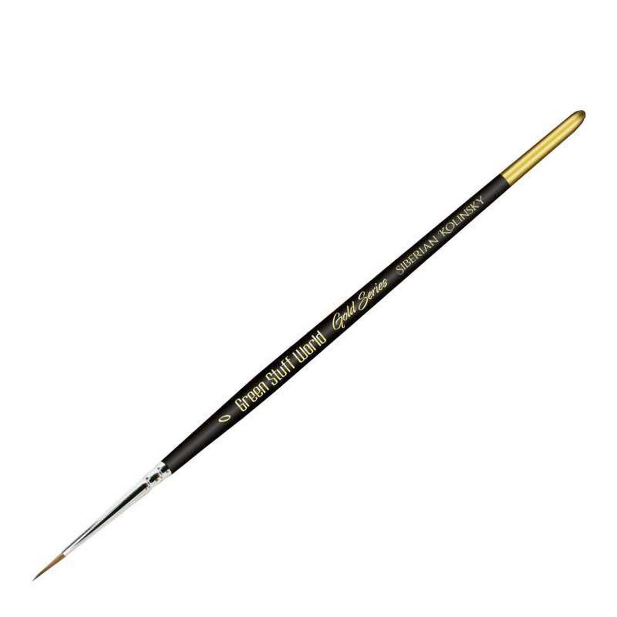 Green Stuff World Gold Series Siberian Kolinsky Brush - Size 0