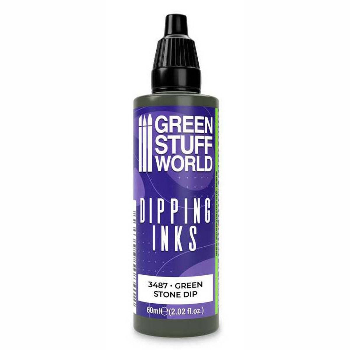 Green Stuff World Black Green Stone Dip paint pot
