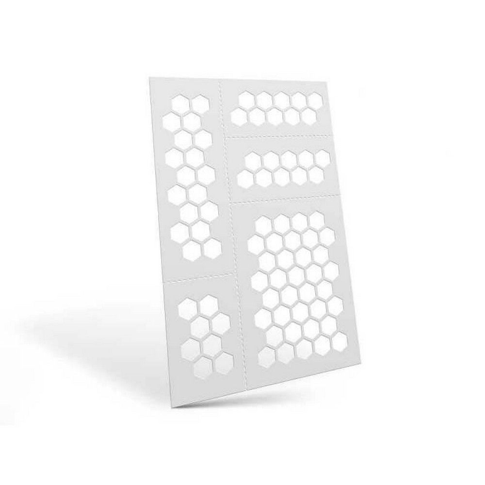 Green Stuff World Flexible Stencils - Hexagons L (9mm)