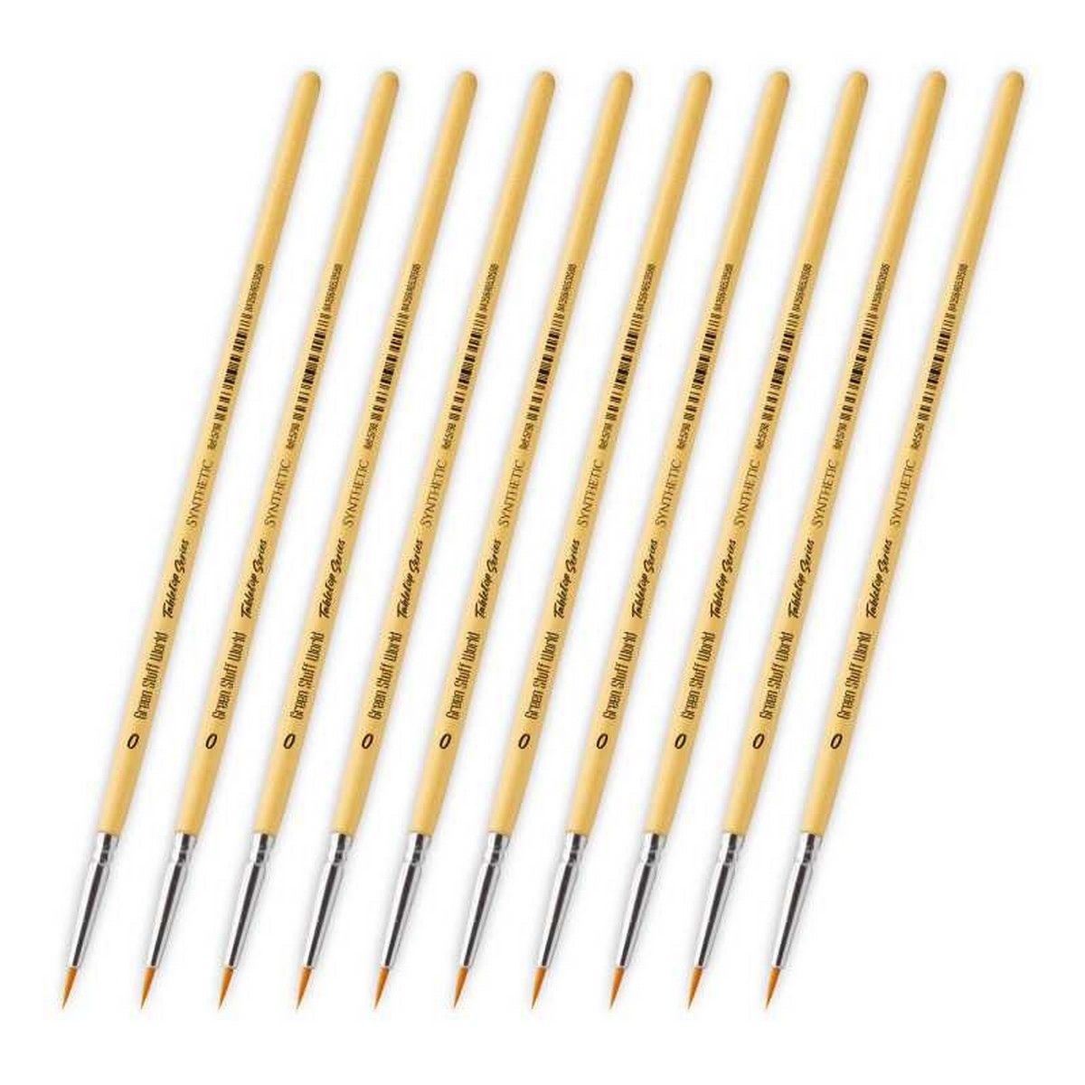 Green Stuff World Tabletop Series Synthetic Brush Set 0 (Pack of 10)