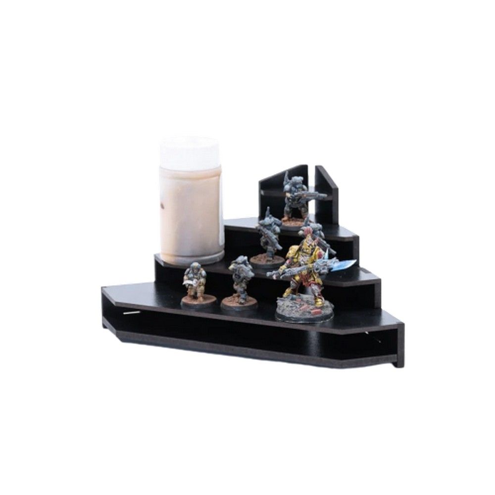 Kraken Black Rack End Piece Colour Shelf (Tribune)