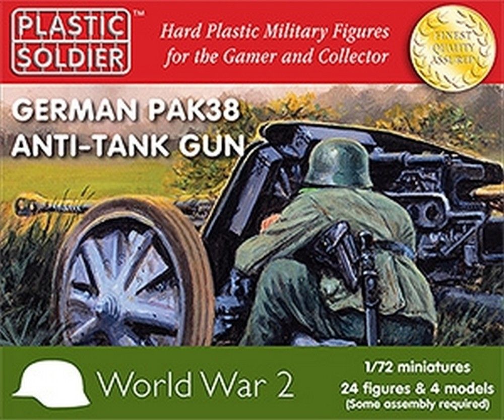 1/72nd German Pak 38 anti tank gun Plastic Soldier Company