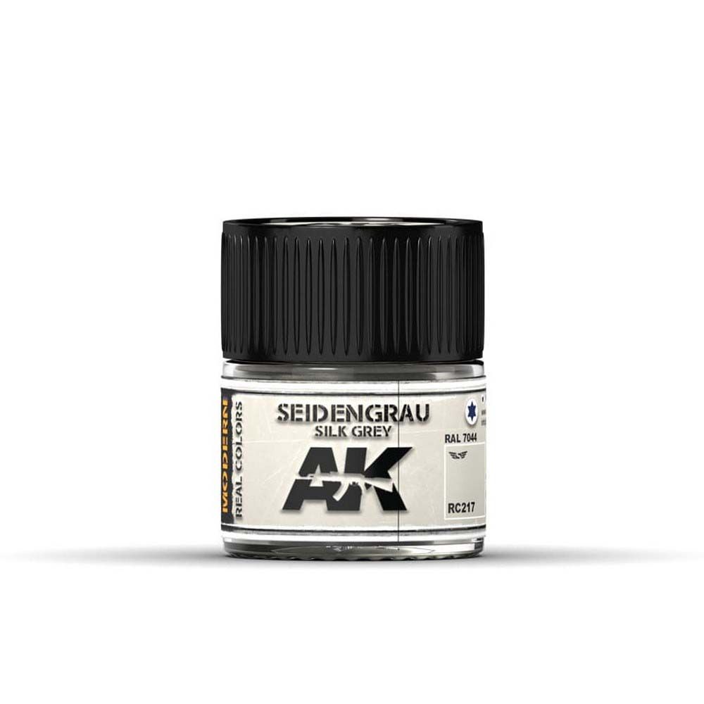 AK Real Colors Seidengrau-silk Grey RAL 7044 paint pot