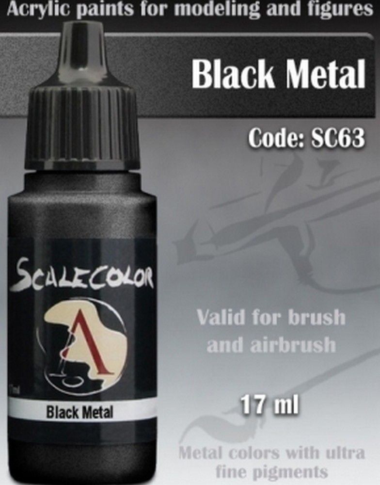 Scale75 Black Metal paint pot
