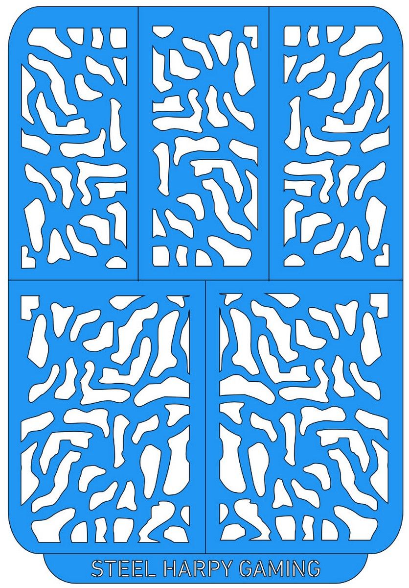 Steel Harpy Gaming Medium Military Camouflage - Style 1 - Vinyl Stencil