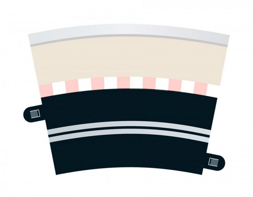 Single Lane Radius 3 Curve 22.5° x4
